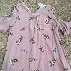 Cold Shoulder flower top